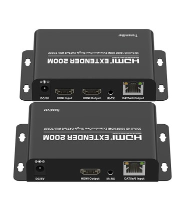 افزایش طول HDMI بر روی کابل شبکه تا 200 متر تی سی تی TC-HEX-200RP