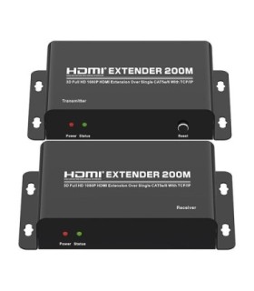 افزایش طول HDMI بر روی کابل شبکه تا 200 متر تی سی تی TC-HEX-200RP