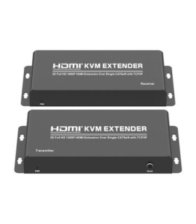 افزایش طول HDMI و USB بر روی کابل شبکه تا 200 متر تی سی تی TC-KEX-200P