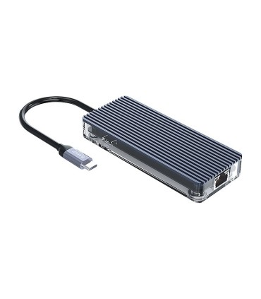 هاب 6 پورت Type C به USB 3.0 با پورت HDMI و LAN با قابلیت PD اوریکو WB-6RJ