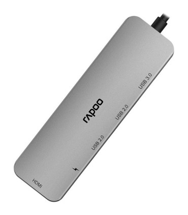 هاب 5 پورت Type C به USB 3.0 - 2.0 با پورت HDMI رپو XD100C