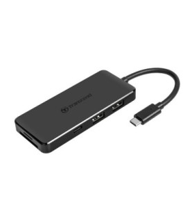 هاب 6 پورت Type C به USB 3.1 و درگاه کارت حافظه با قابلیت PD ترنسند HUB5C