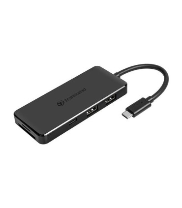 هاب 6 پورت Type C به USB 3.1 و درگاه کارت حافظه با قابلیت PD ترنسند HUB5C