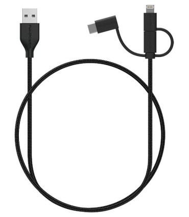 کابل تبدیل USB به Iphone Lightning و Type-C و Micro USB راوپاور RP-CB021