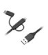 کابل تبدیل USB به Iphone Lightning و Type-C و Micro USB راوپاور RP-CB021