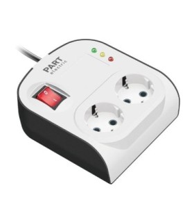 محافظ برق 2 خانه پارت الکتریک PE8787 با کابل 1.8 متر