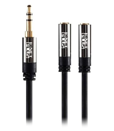 تبدیل 1 به 2 صدا استریو 3.5 میلی متر ماده کی نت پلاس KP-C1005