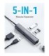 هاب 5 پورت Type C به USB 3.0 با پورت HDMI و LAN انکر 533 A8338