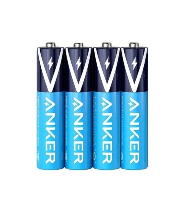 باتری نیم قلمی آلکالاین انکر B1820 بسته 4 عددی بدون پک
