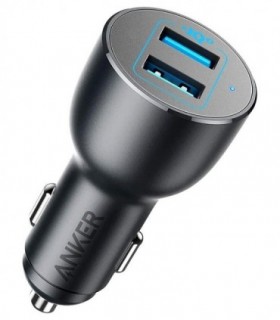 شارژر فندکی انکر PowerDrive III 2-Port A2729