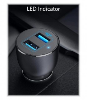 شارژر فندکی انکر PowerDrive III 2-Port A2729