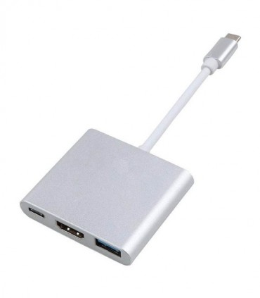 هاب 3 پورت Type C به 3.0 USB با پورت HDMI و Type C وی نت V-COUC30HU