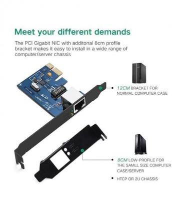 هاب 1 پورت RJ45 پشت کیس یوگرین 30771 US230