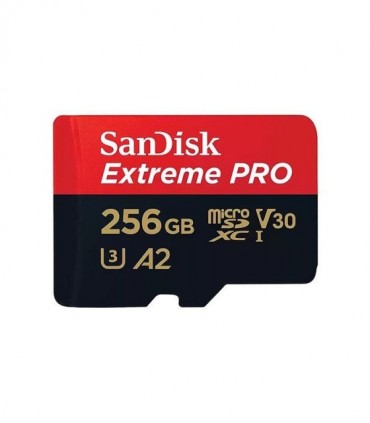 کارت حافظه microSDXC سن دیسک Extreme PRO کلاس 3 سرعت 170MBps ظرفیت 256 گیگابایت همراه با آداپتور SD