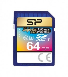 کارت حافظه SDXC سیلیکون پاور Superior Pro کلاس 10 سرعت 90MBps ظرفیت 64 گیگابایت