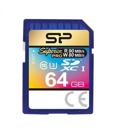 کارت حافظه SDXC سیلیکون پاور Superior Pro کلاس 10 سرعت 90MBps ظرفیت 64 گیگابایت