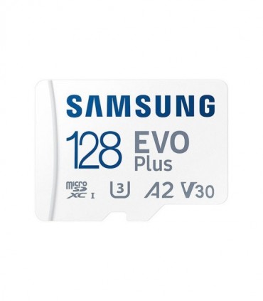 کارت حافظه microSDXC سامسونگ EVO Plus کلاس 10 سرعت 130MBps ظرفیت 128 گیگابایت همراه با آداپتور SD