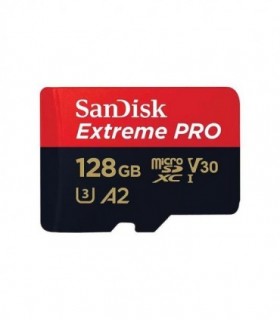 کارت حافظه microSDXC سن دیسک Extreme PRO کلاس 10 سرعت 200MBps ظرفیت 128 گیگابایت همراه با آداپتور SD
