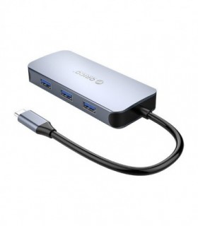 هاب 6 پورت Type C به USB 3.0 با پورت HDMI و LAN با قابلیت PD اوریکو MC-U602P