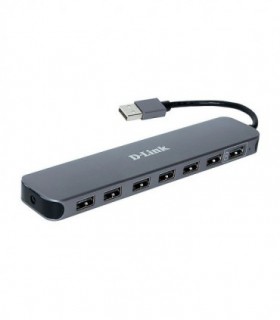 هاب 6 پورت USB 2.0 با 1 پورت شارژ همراه آداپتور دی لینک DUB-H7