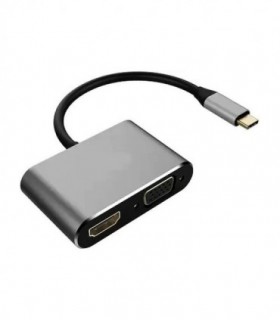 تبدیل Type C به HDMI و VGA فرانت FN-UC2VH202