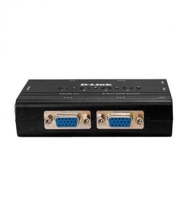 کی وی ام سوئیچ 4 پورت VGA با پورت USB دی لینک DKVM-4U