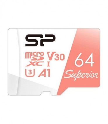 کارت حافظه microSDXC سیلیکون پاور Superior کلاس 10 سرعت 100MBps ظرفیت 64 گیگابایت همراه با آداپتور SD