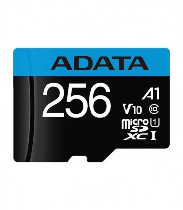 کارت حافظه microSDXC ای دیتا Premier کلاس 10 سرعت 100MBps ظرفیت 256 گیگابایت همراه با آداپتور SD