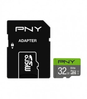 کارت حافظه microSDHC پی ان وای Elite کلاس 10 سرعت 85MBps ظرفیت 32 گیگابایت همراه با آداپتور SD