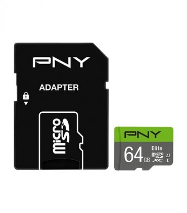 کارت حافظه microSDHC پی ان وای Elite کلاس 10 سرعت 85MBps ظرفیت 64 گیگابایت همراه با آداپتور SD