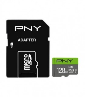 کارت حافظه microSDHC پی ان وای Elite کلاس 10 سرعت 85MBps ظرفیت 128 گیگابایت همراه با آداپتور SD