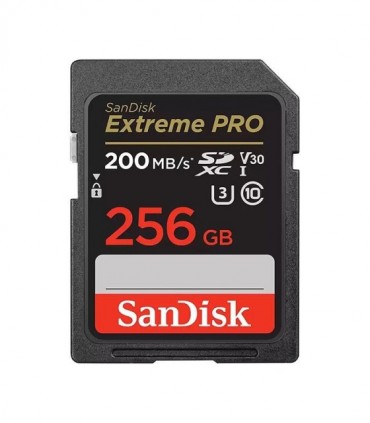 کارت حافظه SDXC سن دیسک Extreme PRO کلاس 3 سرعت 200MBps ظرفیت 256 گیگابایت