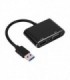 تبدیل USB 3.0 به HDMI و VGA کی نت K-COUA30HV