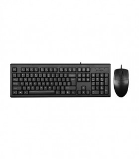 کیبورد و ماوس باسیم ای فورتک KR-8372S با حروف فارسی