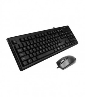 کیبورد و ماوس باسیم ای فورتک KR-8372S با حروف فارسی