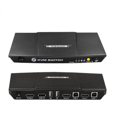 کی وی ام سوئیچ 2 پورت HDMI لایمستون LS-HK21