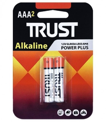 باتری نیم قلمی آلکالاین تراست بسته 2 عددی