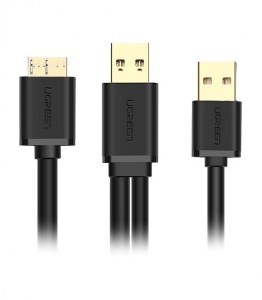 کابل Micro USB 3.0 همراه پورت تقویت کننده USB 2.0 (هارد) یوگرین US140