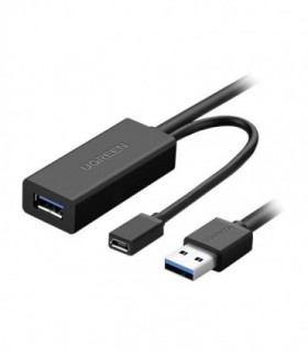 کابل افزایش طول USB 3.0 همراه پورت تقویت کننده Micro USB یوگرین US175