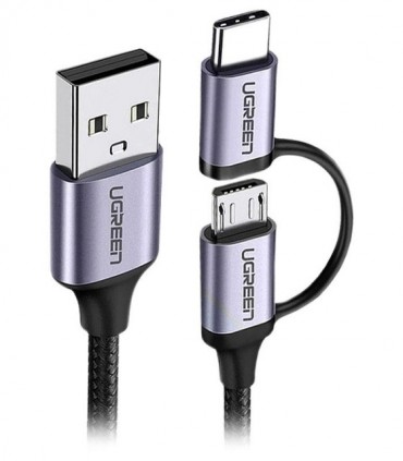 کابل تبدیل USB به Type C و Micro USB یوگرین 30875 US177