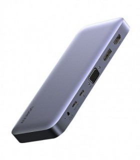 هاب 10 پورت 3.0 USB با پورت HDMI و VGA و DisplayPort و Type C درگاه کارت حافظه با قابلیت PD یوگرین 70305 CM280