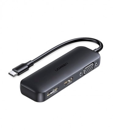 هاب 3 پورت Type C به DisplayPort و HDMI و VGA یوگرین 60568 CM416