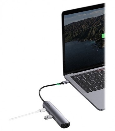 هاب 5 پورت Type C به 3.0 USB با پورت HDMI و LAN با قابلیت PD یوگرین 10919 CM418