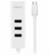 هاب 4 پورت Type C به USB 2.0 با پورت LAN یوگرین 20792