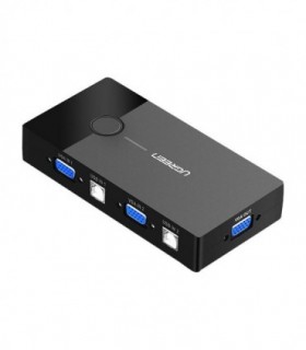 کی وی ام سوئیچ 2 پورت VGA با پورت USB همراه کابل یوگرین 30357