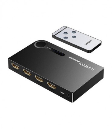 سوئیچ 3 پورت HDMI با قابلیت 3D و رزولوشن 4K با ریموت کنترل یوگرین 40234