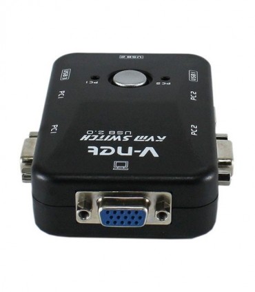 کی وی ام سوئیچ 2 پورت VGA دستی وی نت
