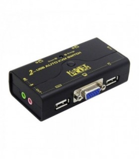 کی وی ام سوئیچ 2 پورت VGA اتوماتیک همراه کابل کی نت پلاس KP-U622