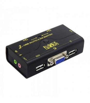 کی وی ام سوئیچ 2 پورت VGA اتوماتیک همراه کابل کی نت پلاس KP-U622