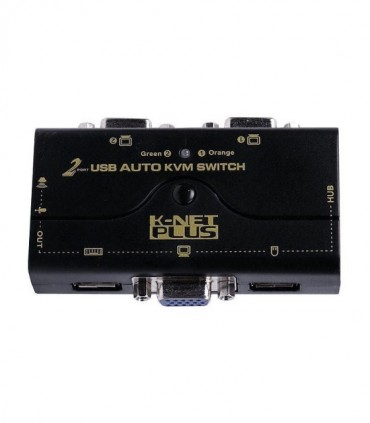 کی وی ام سوئیچ 2 پورت VGA اتوماتیک همراه کابل کی نت پلاس KP-U622